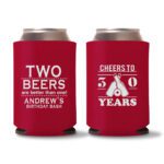 30th Birthday koozies-16 - Red