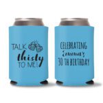 30th Birthday koozies-19 - Cyan