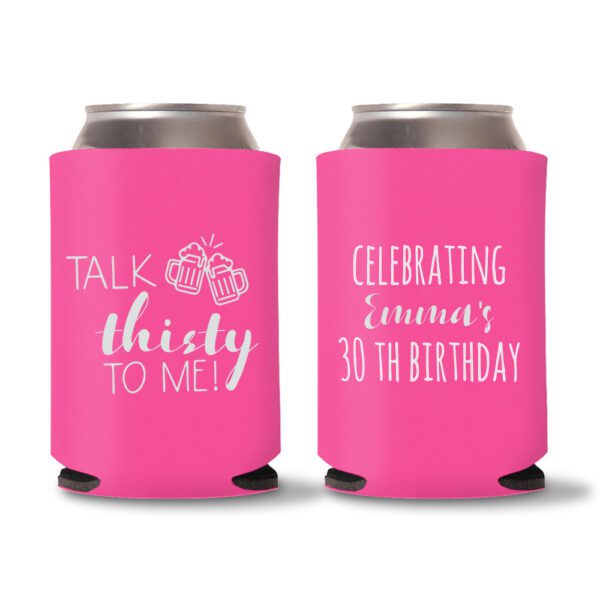 30th Birthday koozies-19 - Pink