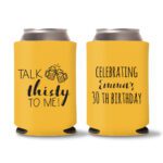 30th Birthday koozies-19 - Yellow