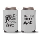 30th Birthday koozies-20 - Gray