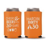 30th Birthday koozies-20 - Orange