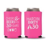 30th Birthday koozies-20 - Pink