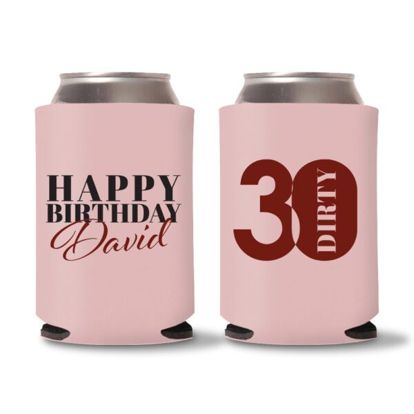 30th Birthday koozies-23 - Baby Pink