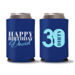 30th Birthday koozies-23 - Blue