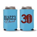 30th Birthday koozies-23 - Cyan