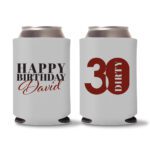 30th Birthday koozies-23 - Gray