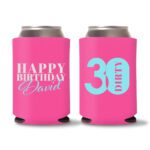 30th Birthday koozies-23 - Pink