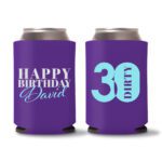 30th Birthday koozies-23 - Purple