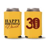 30th Birthday koozies-23 - Yellow