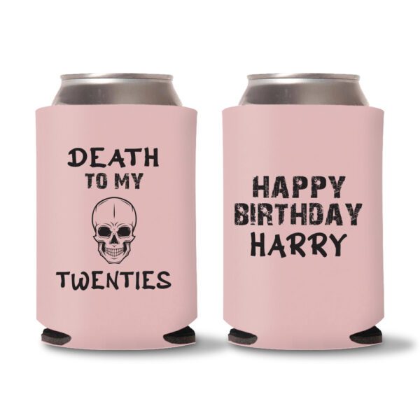 30th Birthday koozies-24 - Baby Pink