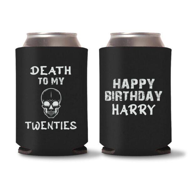 30th Birthday koozies-24 - Black