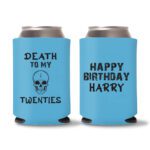 30th Birthday koozies-24 - Cyan