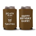 30th Birthday koozies-24 - Dark Brown