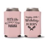 30th Birthday koozies D17 - Baby Pink