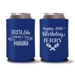 30th Birthday koozies D17 - Blue