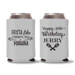 30th Birthday koozies D17 - Gray