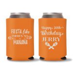 30th Birthday koozies D17 - Orange