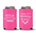 30th Birthday koozies D17 - Pink