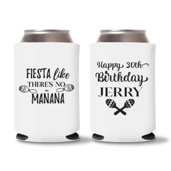 30th Birthday koozies D17 - White