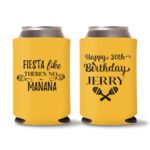 30th Birthday koozies D17 - Yellow