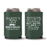 30th Birthday koozies D21 - Green