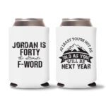 40th Birthday Koozies D17- White