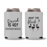 40th Birthday koozies 13 - Gray