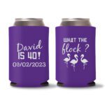 40th Birthday koozies 13 - Purple