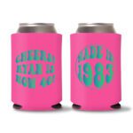 40th Birthday koozies-14 - Pink