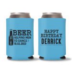 40th Birthday koozies-18 - Cyan