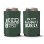 40th Birthday koozies-18 - Green