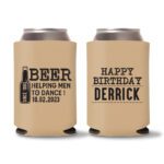 40th Birthday koozies-18 - Light Brown