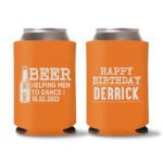 40th Birthday koozies-18 - Orange