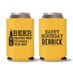 40th Birthday koozies-18 - Yellow