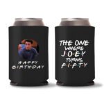 50th birthday koozie D18- Black