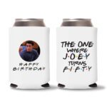 50th birthday koozie D18- White