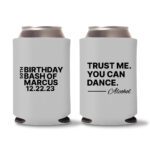 50th birthday koozie D23- Gray