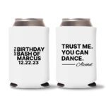 50th birthday koozie D23- White