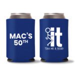 50th birthday koozie D24- Blue