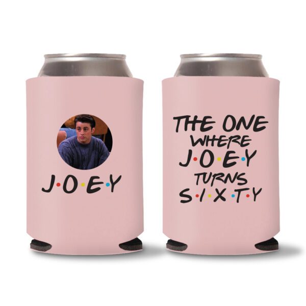 60th Birthday Koozies 22 - Baby Pink