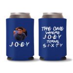 60th Birthday Koozies 22 - Blue