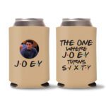 60th Birthday Koozies 22 - Light Brown