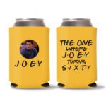 60th Birthday Koozies 22 - Yellow