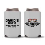 60th Birthday Koozies 23 - Gray