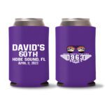 60th Birthday Koozies 23 - Purple