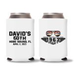 60th Birthday Koozies 23 - White