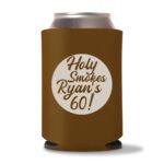 60th Birthday Koozies 24 - Dark Brown