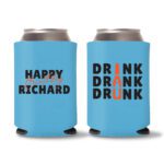 Custom Birthday Koozies D22- Cyan