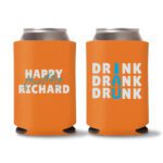 Custom Birthday Koozies D22- Orange
